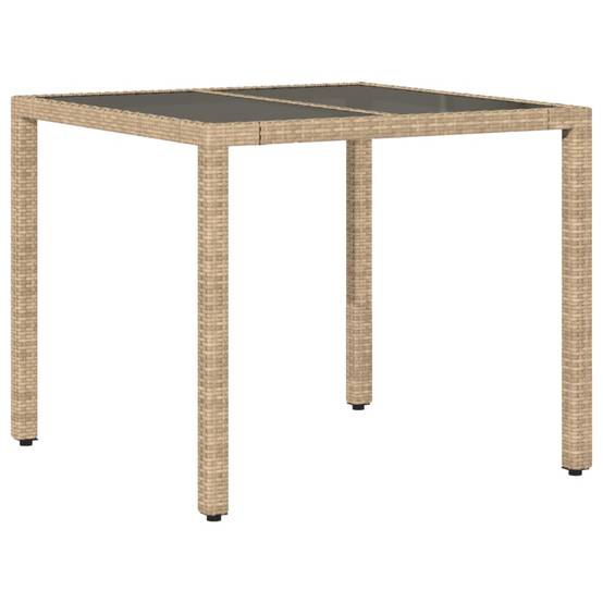 Table bois composite Prolenta Naturel 90 X 90 X 75 cm - P87211N - Image 2