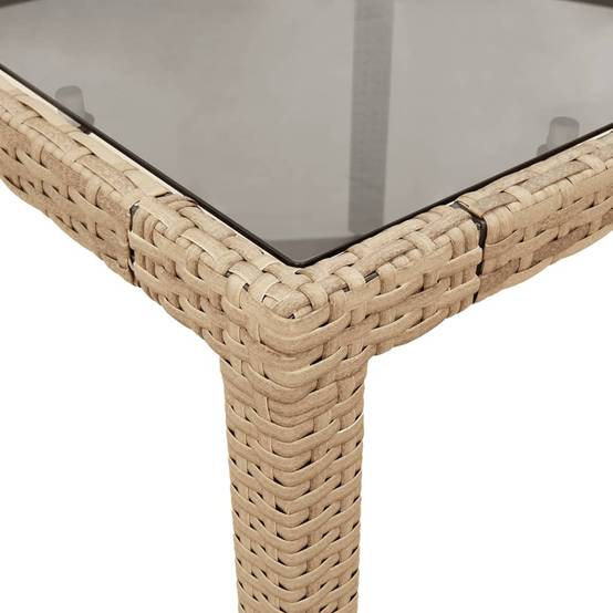 Table bois composite Prolenta Naturel 90 X 90 X 75 cm - P87211N - Image 8
