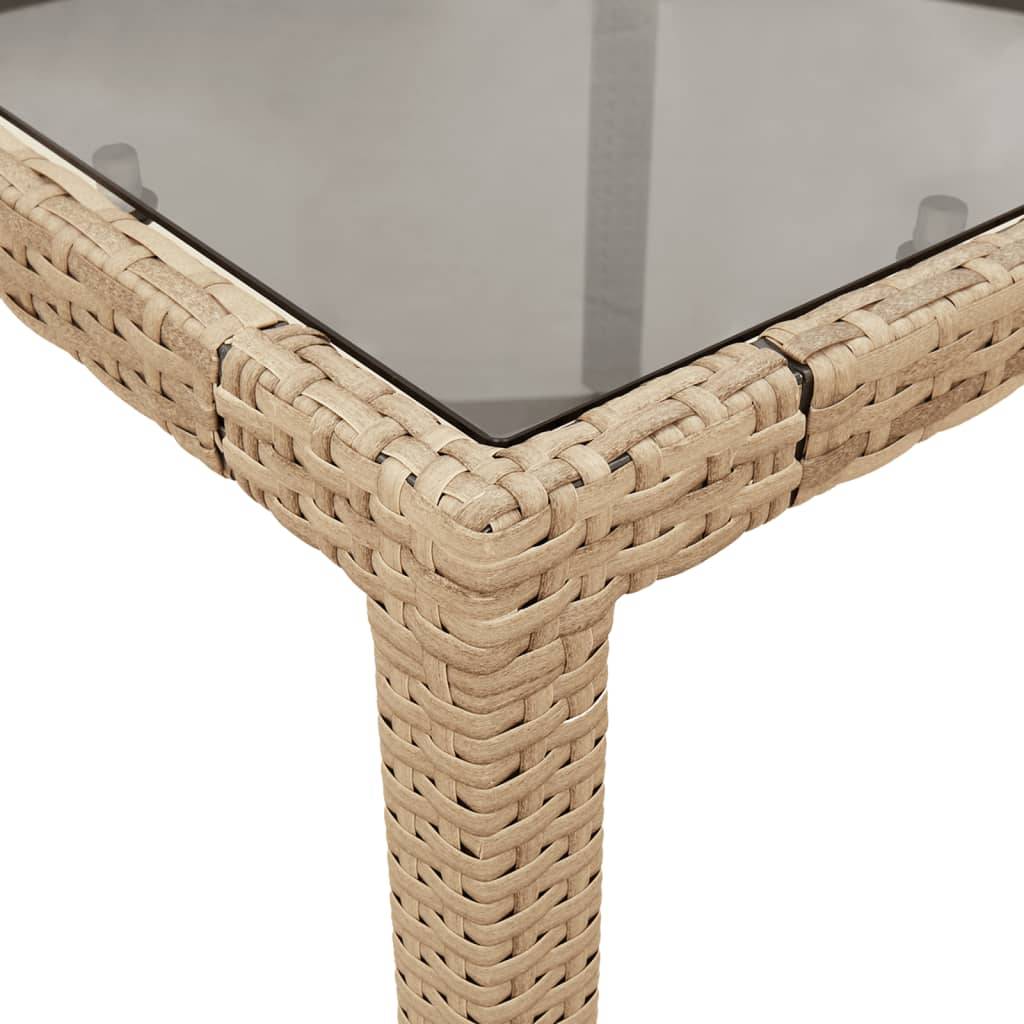 Table bois composite  Prolenta Naturel  90 X 90 X 75 cm  - P87211N - Image 8