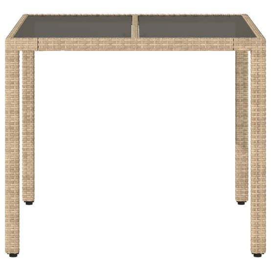 Table bois composite Prolenta Naturel 90 X 90 X 75 cm - P87211N - Image 4