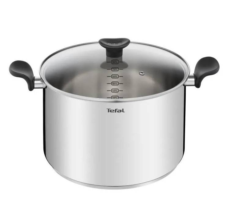 Marmite inox 28cm + couvercle en verre E3086404 Tefal - Imagen 1