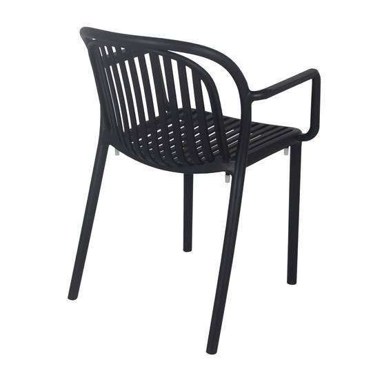 Oviala - Fauteuil de terrasse noir Copenhague - Oviala - Imagen 4