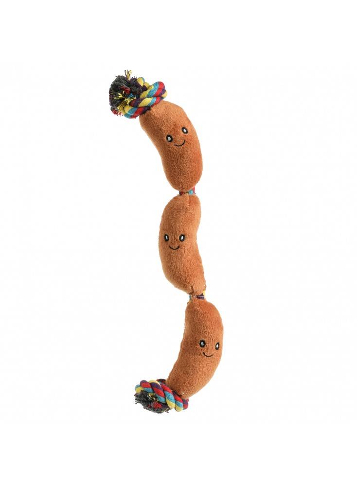 Jouet peluche saucisses taille Unique - Mon Ami Luki - Image 2