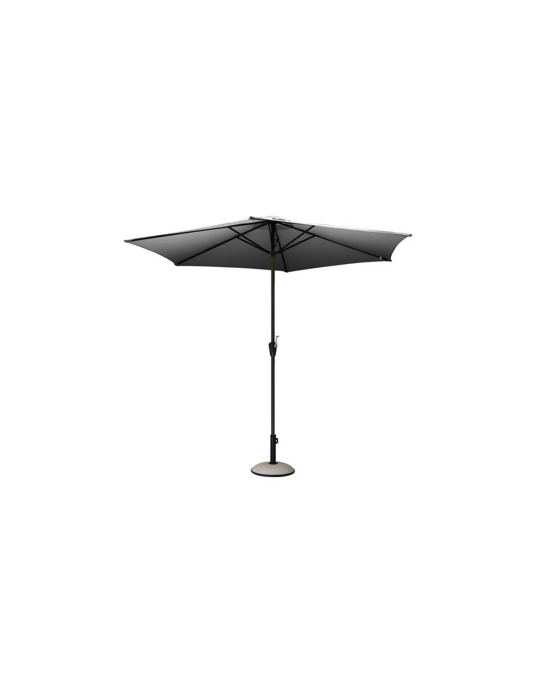 Proloisirs - Sombrilla Redonda Tilt Diam. 3 M Tela Azul