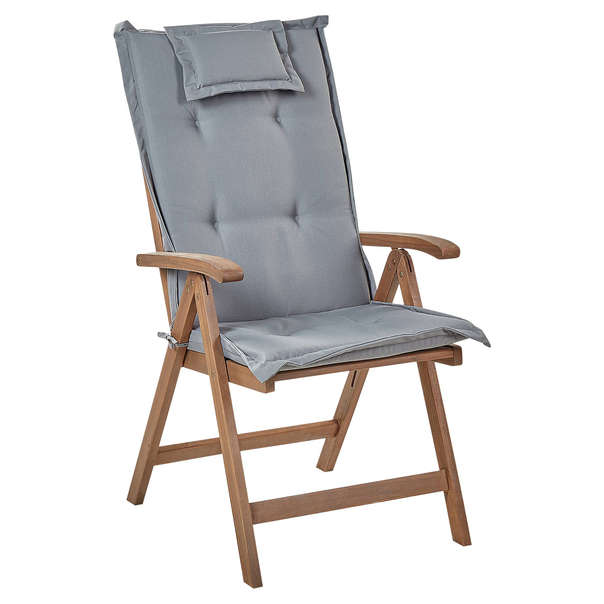 Beliani - Chaise de jardin Acacia Gris AMANTEA - Beliani - Imagen 4