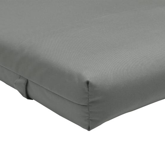 Coussin bain de soleil transat polyester jardin terrasse épaisseur 8 cm gris - ComfortXL Outdoor Living - Image 9
