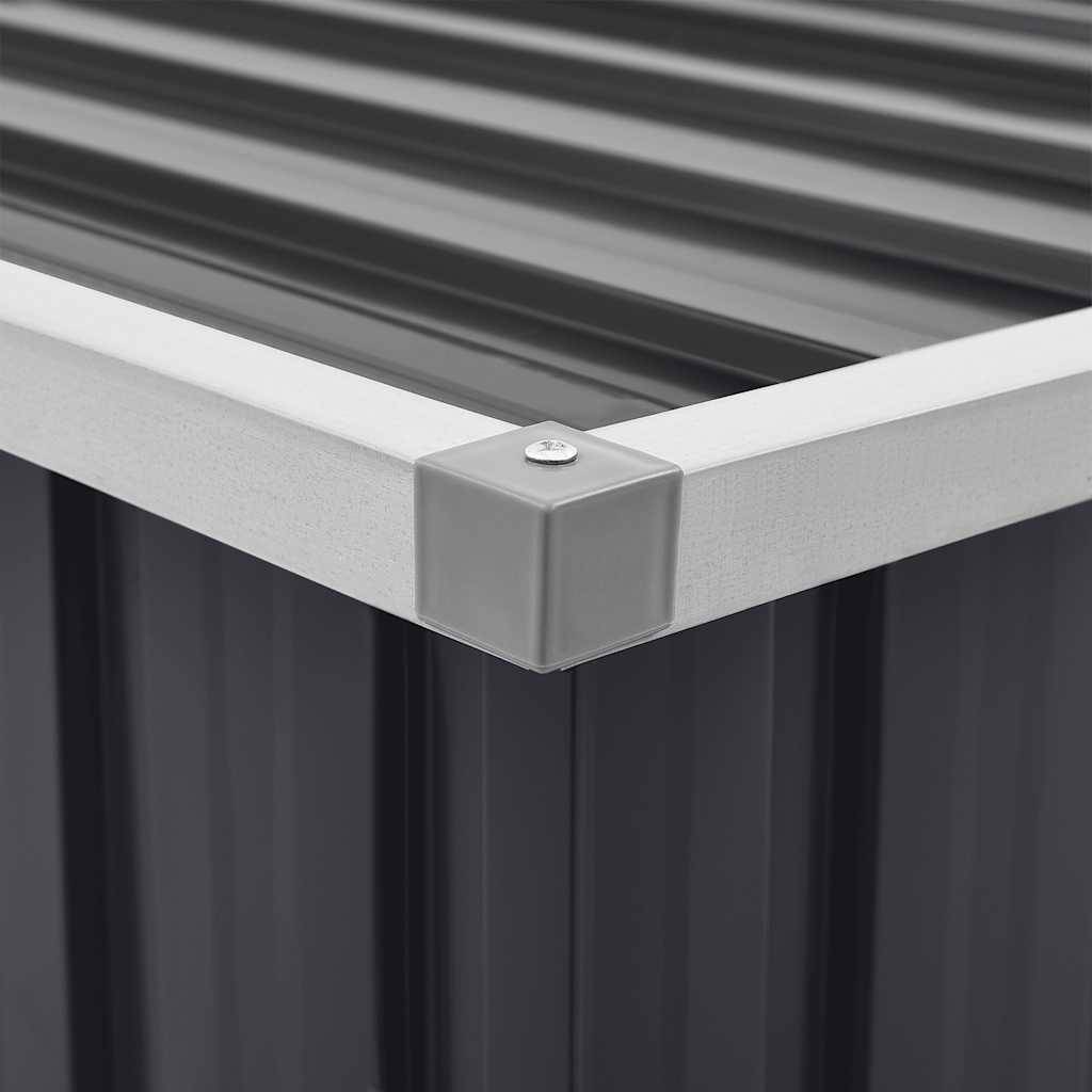 PANGIVO - Coffre de rangement acier galvanisé anthracite 149 x 99 x 93 cm - PANGIVO - Image 9