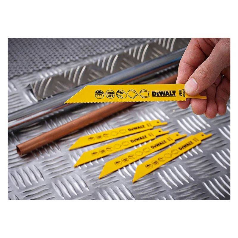 Dewalt - Lot de 5 lames de scie sabre BIM pour la coupe du bois avec métal DEWALT Métaux, fibre de verrre, cornieres Dewalt - Imagen 2
