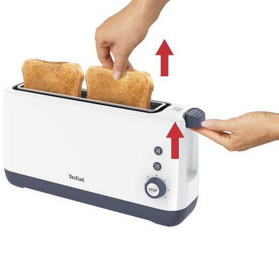 Grille-pains 1 fente 850w blanc TL302110 Tefal - Image 3