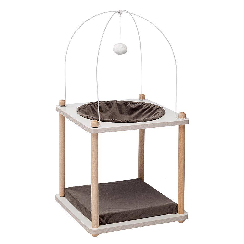 Ferplast - Meubles pour Chats YOKO, Bois FSC, avec Jeu de Chat et Hamac - Imagen 1
