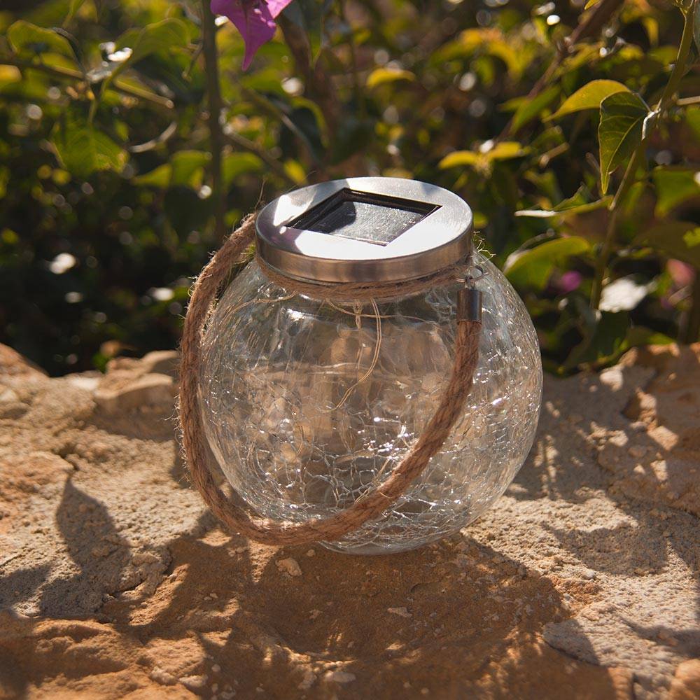 Lumisky - Lot de 2 boules solaires CRACK BALL CORD H13cm - Imagen 3