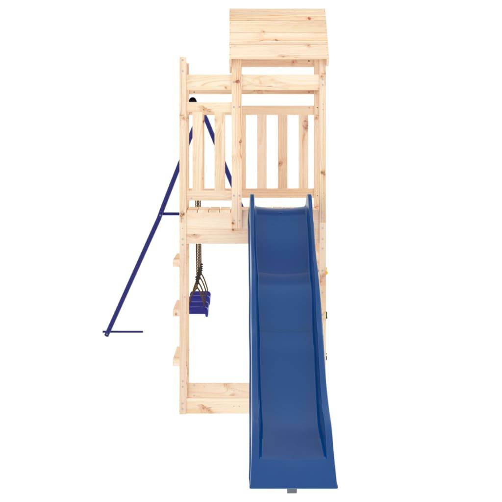 Helloshop26 - Aire de jeux d'extérieur balançoires toboggan portiques robuste jeux jardin 492 x 185 x 239 cm bois de pin massif - Imagen 4