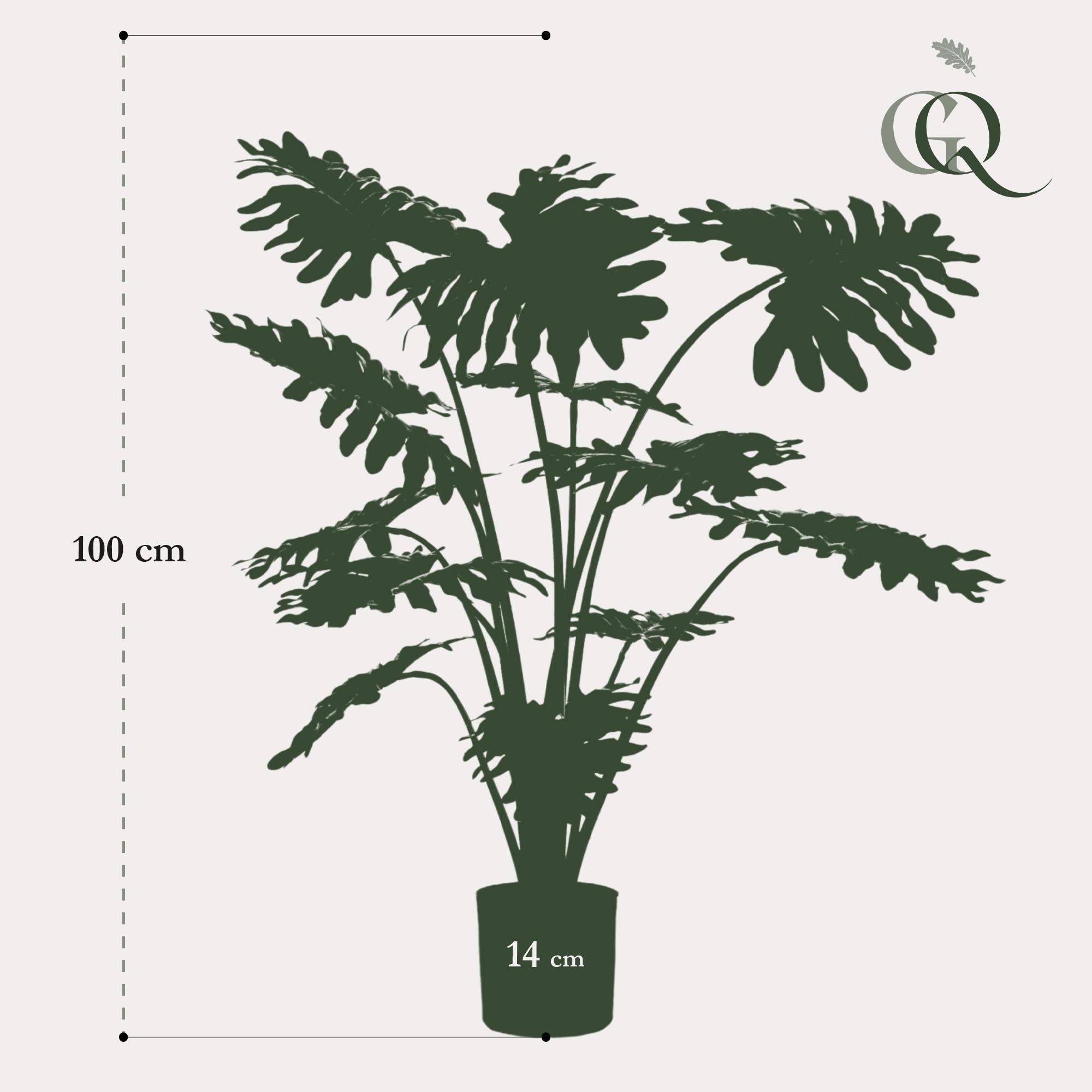 La Green Touch - Philodendron plante artificielle - h98cm, Ø9cm- La Green Touch - Imagen 3