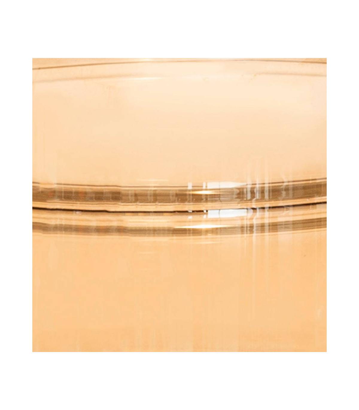 Vase large fond en Verre ambre et brillant H 25 cm - Imagen 2