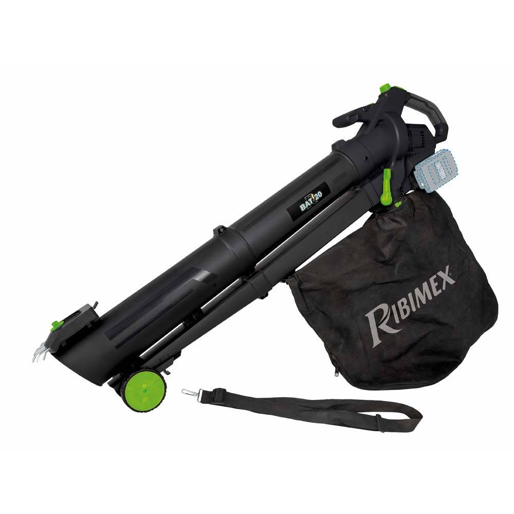 Ribimex - Aspirateur souffleur broyeur de jardin R-BAT20 sans batterie ni chargeur