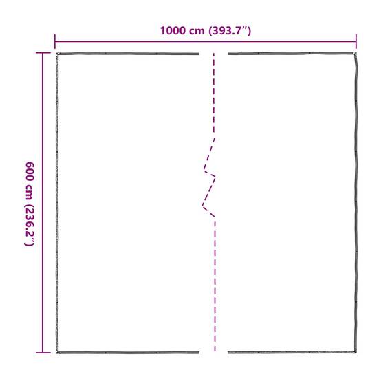 ComfortXL - Bâche protection plantes PE jardin extérieur anti-pluie 6x10m transparent - ComfortXL Outdoor Living - Image 8