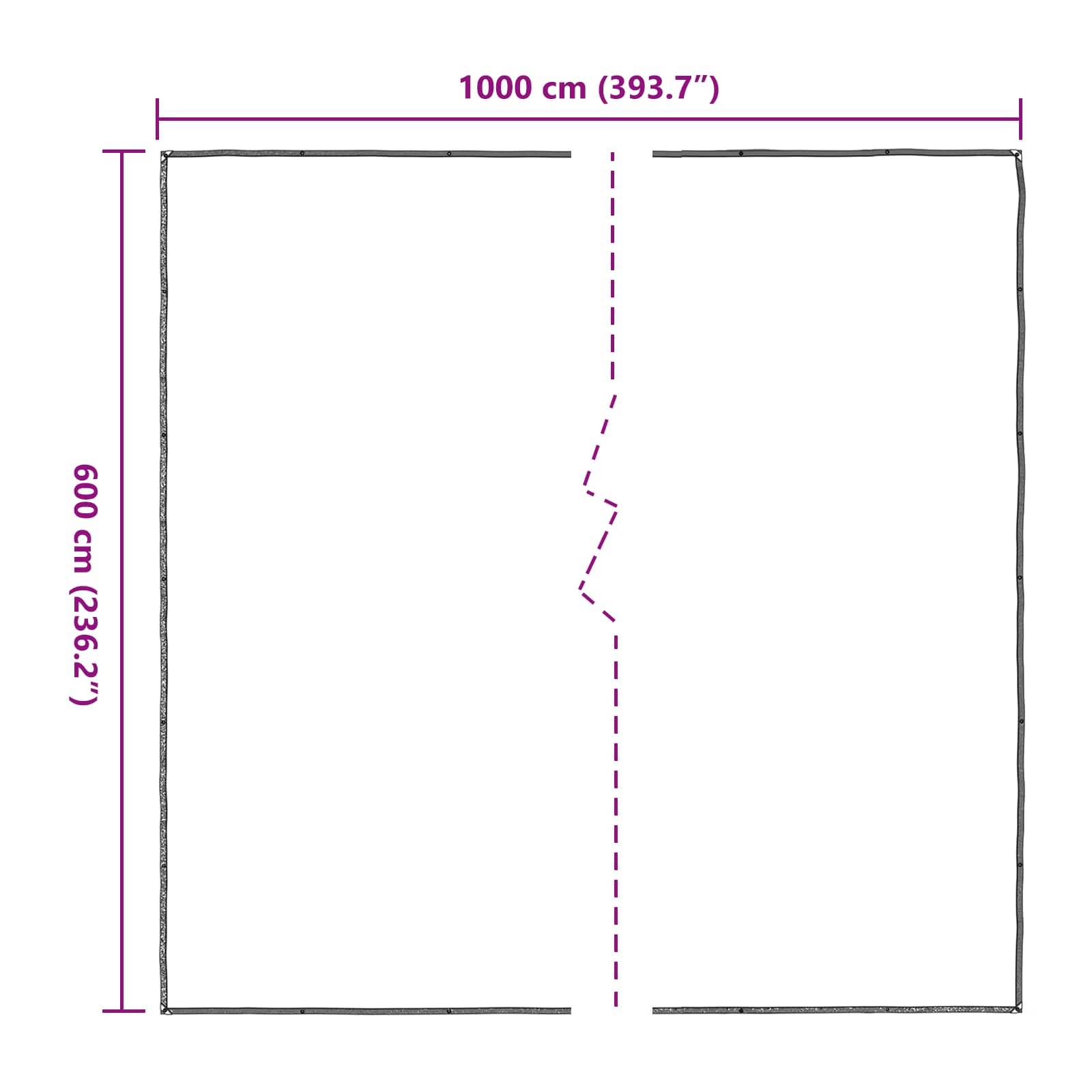ComfortXL - Bâche protection plantes PE jardin extérieur anti-pluie 6x10m transparent - ComfortXL Outdoor Living - Image 8
