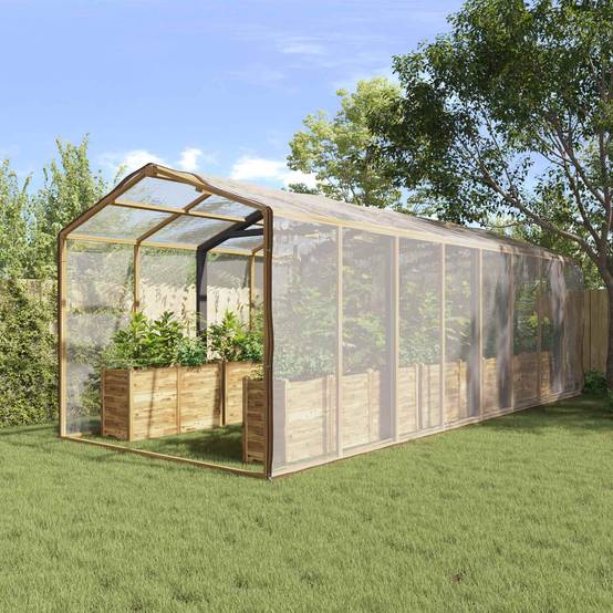 ComfortXL - Bâche protection plantes PE jardin extérieur anti-pluie 6x10m transparent - ComfortXL Outdoor Living - Image 1