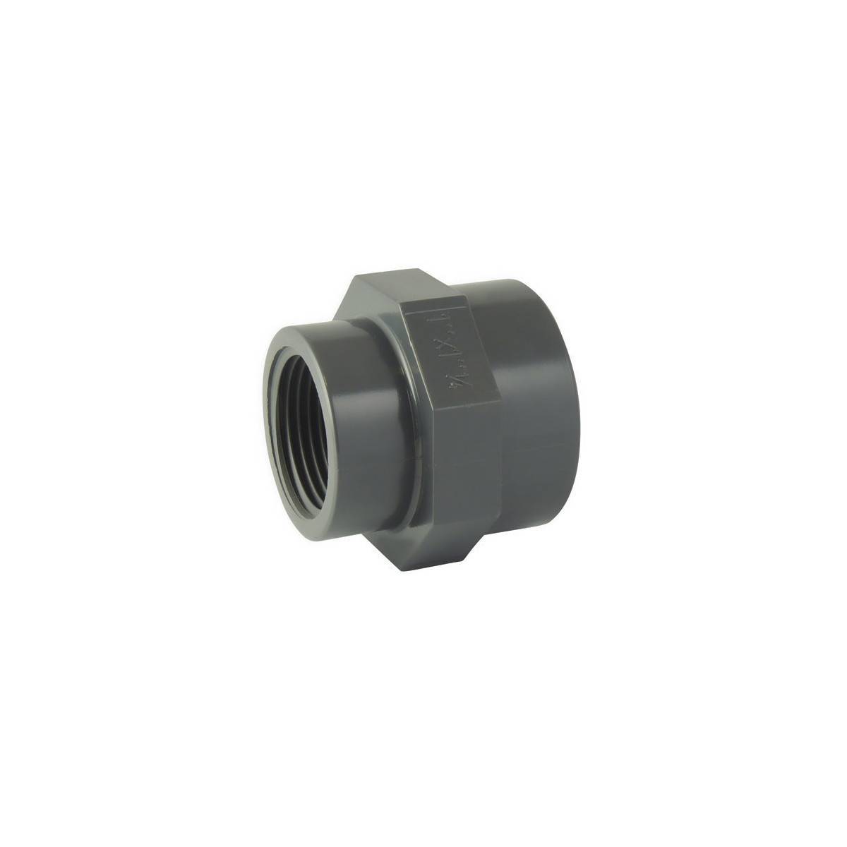 Codital - Manchon réduit Femelle-Femelle PVC-U à visser PN16 : Adaptateur taraudé - Ø A: 3'' | Ø B: 2''1/2 - Imagen 1