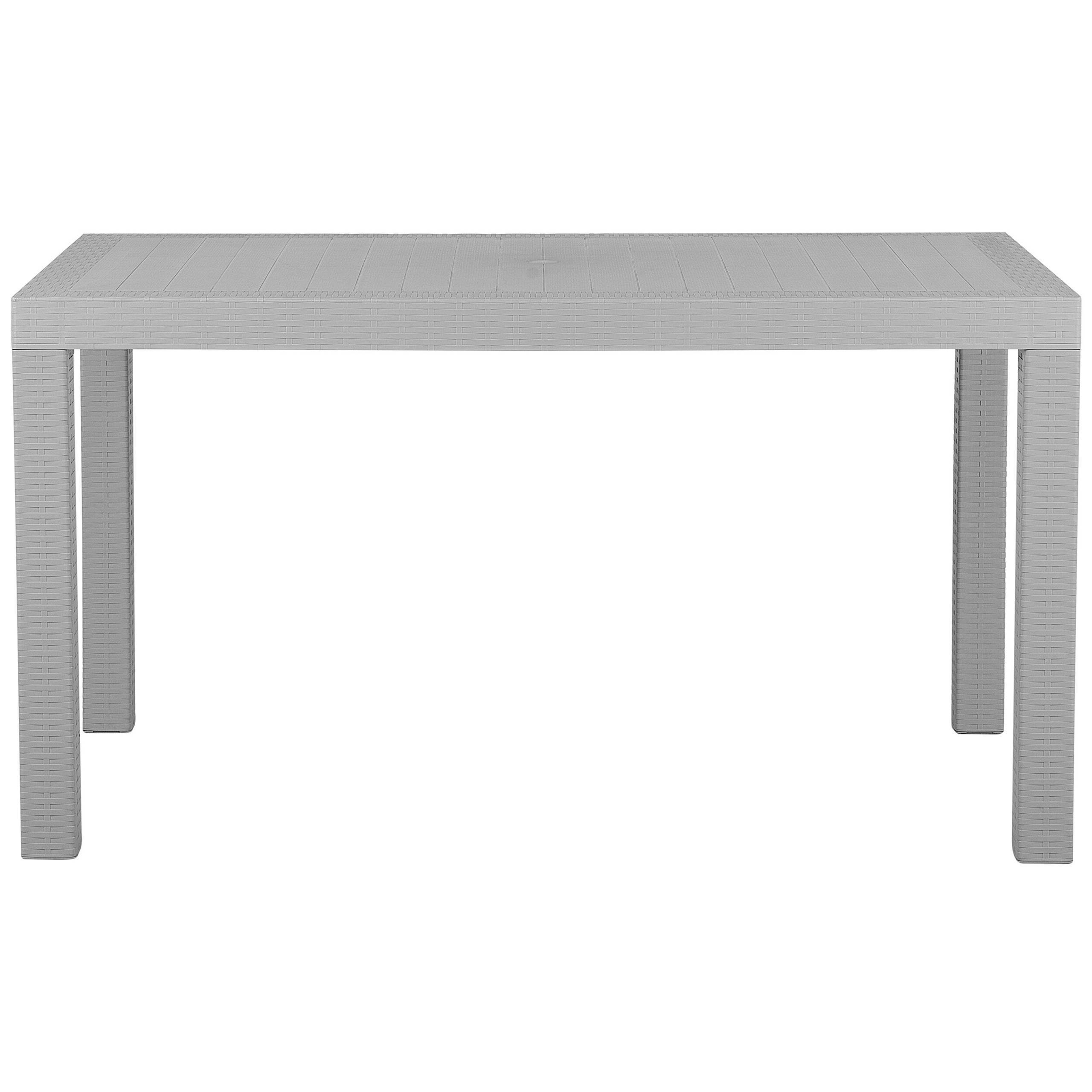 Beliani - Set de salle à manger, 6 Personnes Matière synthétique Gris clair FOSSANO - Beliani - Imagen 5