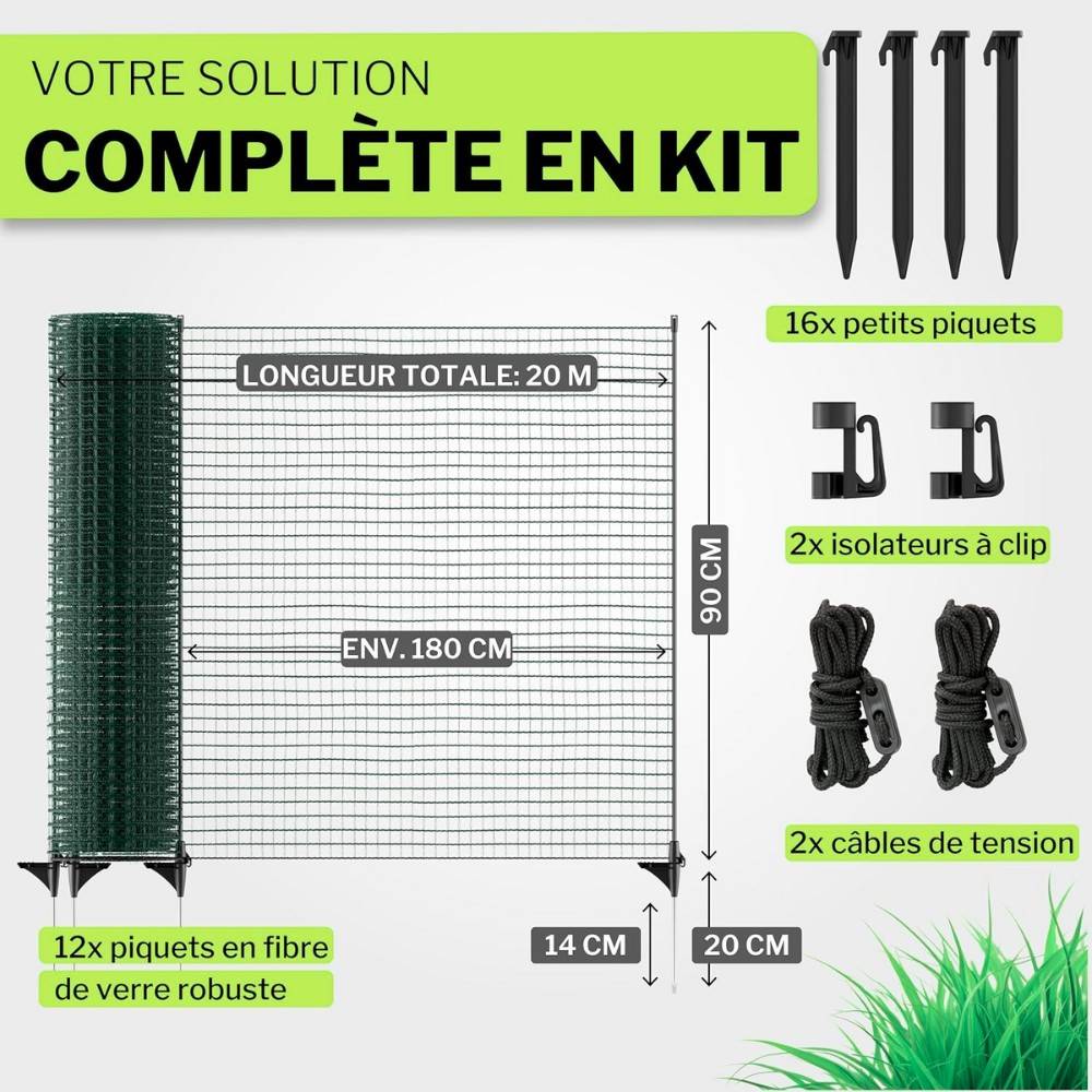 Horizont - Filet de délimitation FIX 20 m 90 cm HORIZONT - Image 3