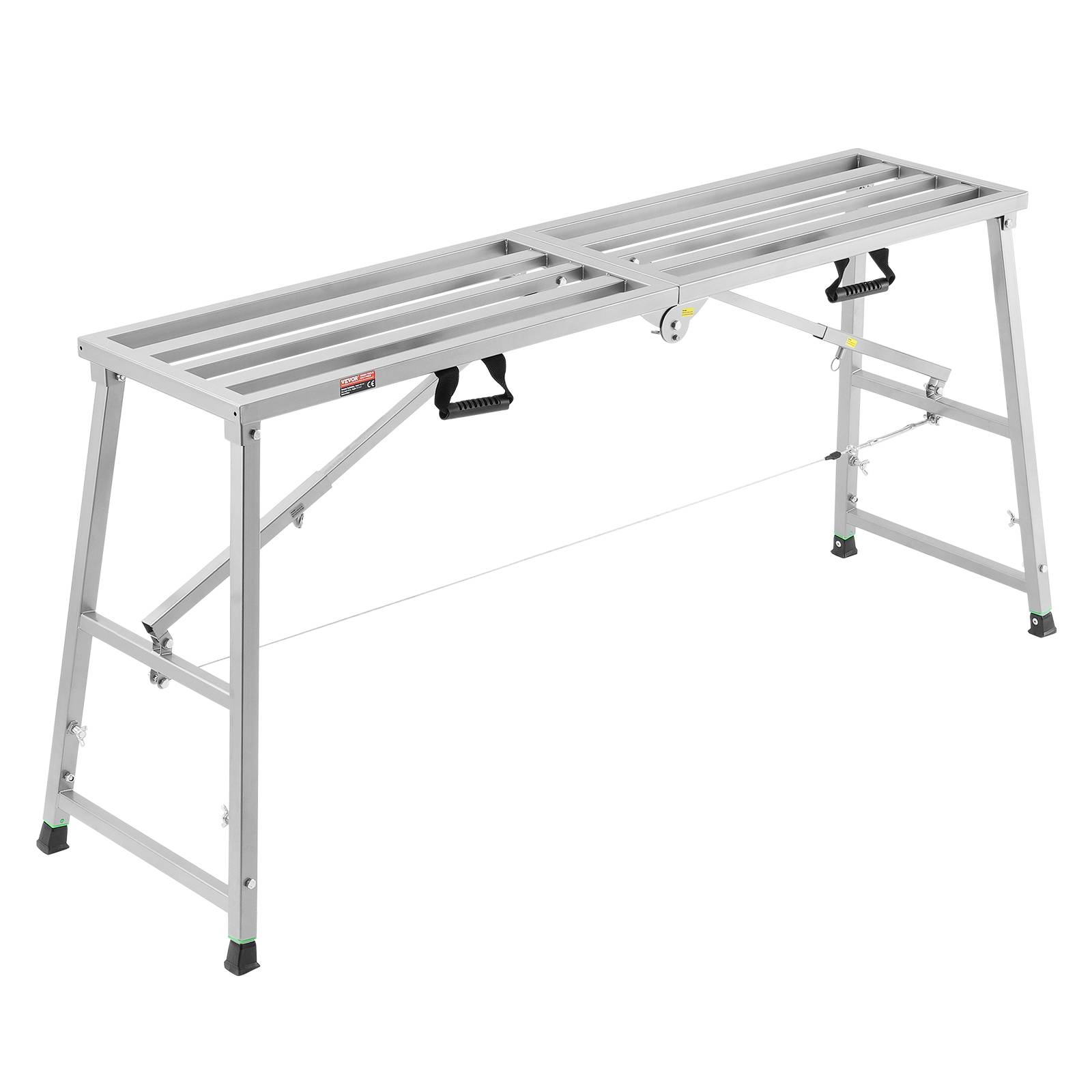 Vevor - VEVOR Plateforme travail échafaudage pliant, hauteurs 800-1295 mm, charge 400 kg. Acier allié.
