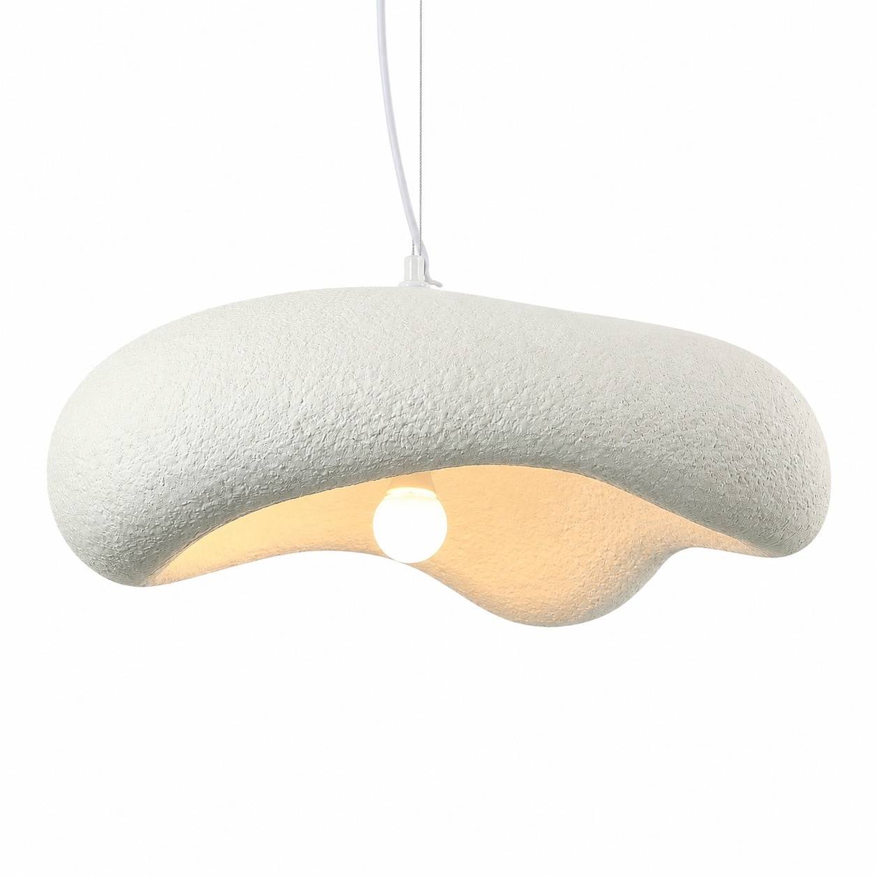 Suspension Lustre Wabi Sabi Forme Nuage Style Nordique Dimmable - Image 1