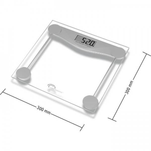 Balance - Pese Personne  électronique LITTLE BALANCE 8193 SB2 - Plateau verre trempé transparent - 160 kg / 100 g - Image 3