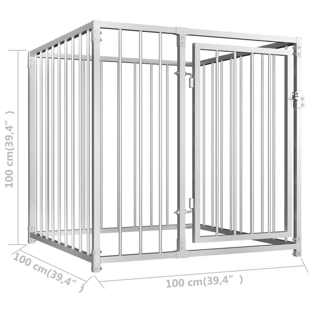 Vidaxl - Chenil d'extérieur pour chiens 100 x 100 x 100 cm vidaXL 144487 - Imagen 3