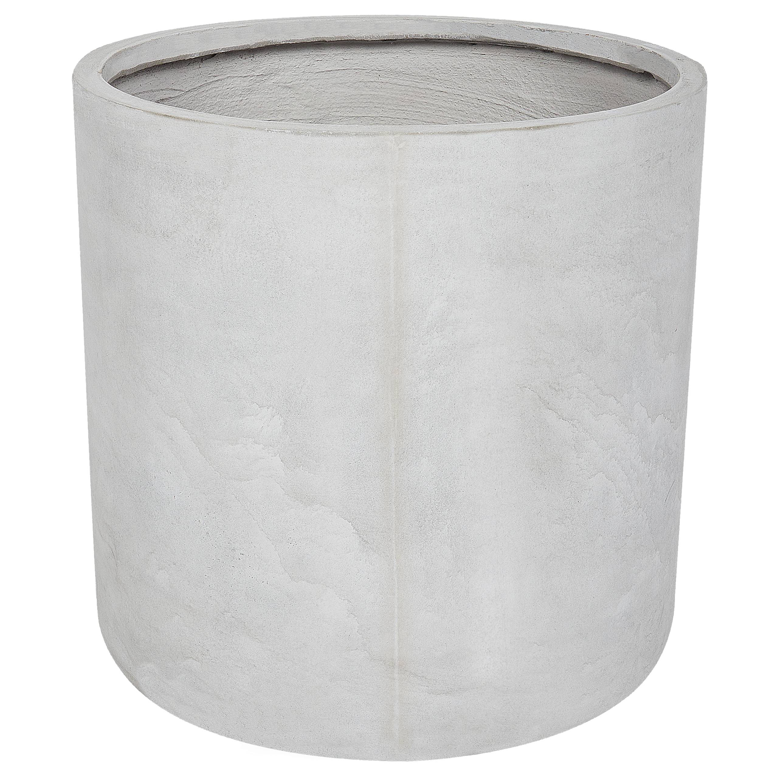 Beliani - Cache-pot d'extérieur Fibre d'argile Gris clair MESSENE - 51x51x49- Beliani - Image 4