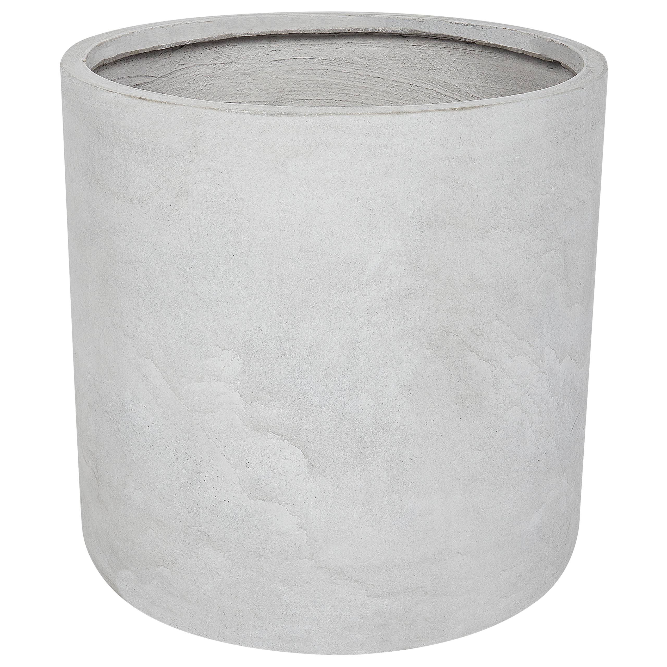 Beliani - Cache-pot d'extérieur Fibre d'argile Gris clair MESSENE - 51x51x49- Beliani - Image 2