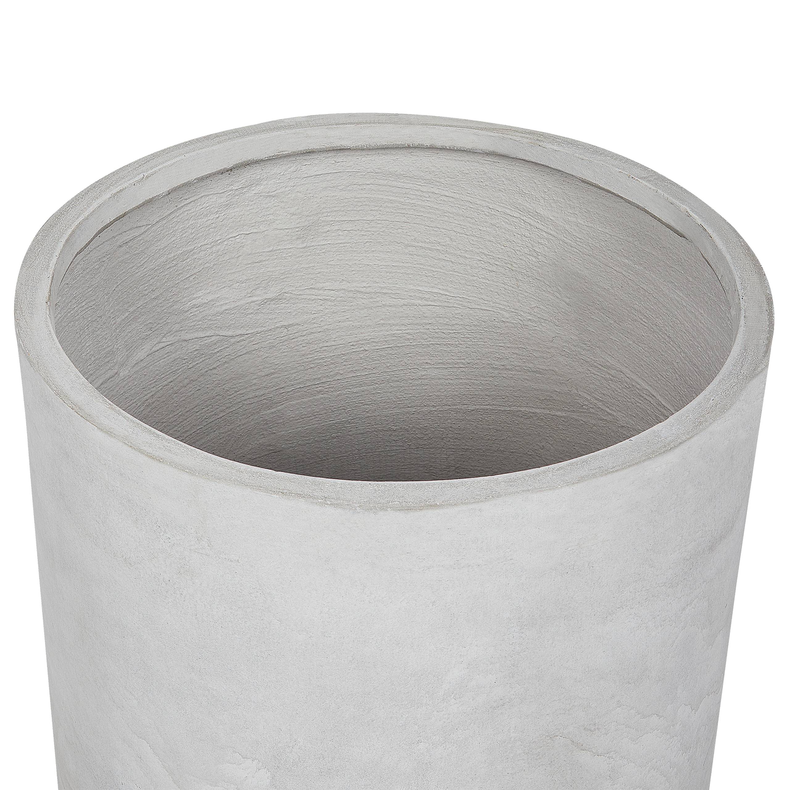 Beliani - Cache-pot d'extérieur Fibre d'argile Gris clair MESSENE - 51x51x49- Beliani - Image 5