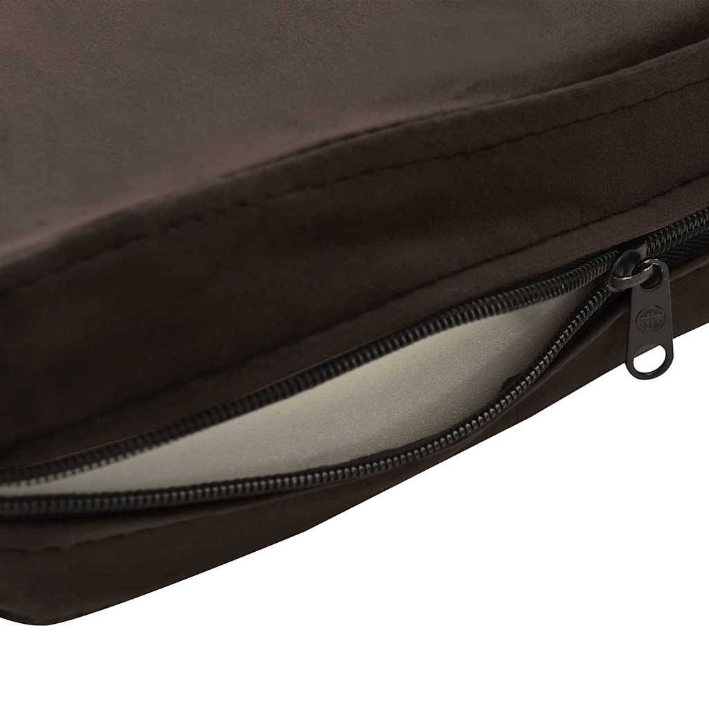Vidaxl - Canapé pour chien Marron 60x43x30 cm Peluche et similicuir vidaXL 170961 - Imagen 4