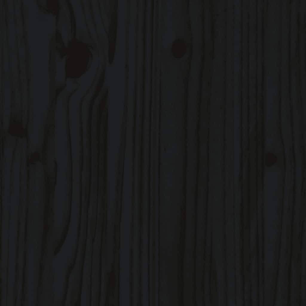 Vidaxl - Lit pour chien Noir 65,5x50,5x70 cm Bois de pin solide vidaXL 822376 - Imagen 8