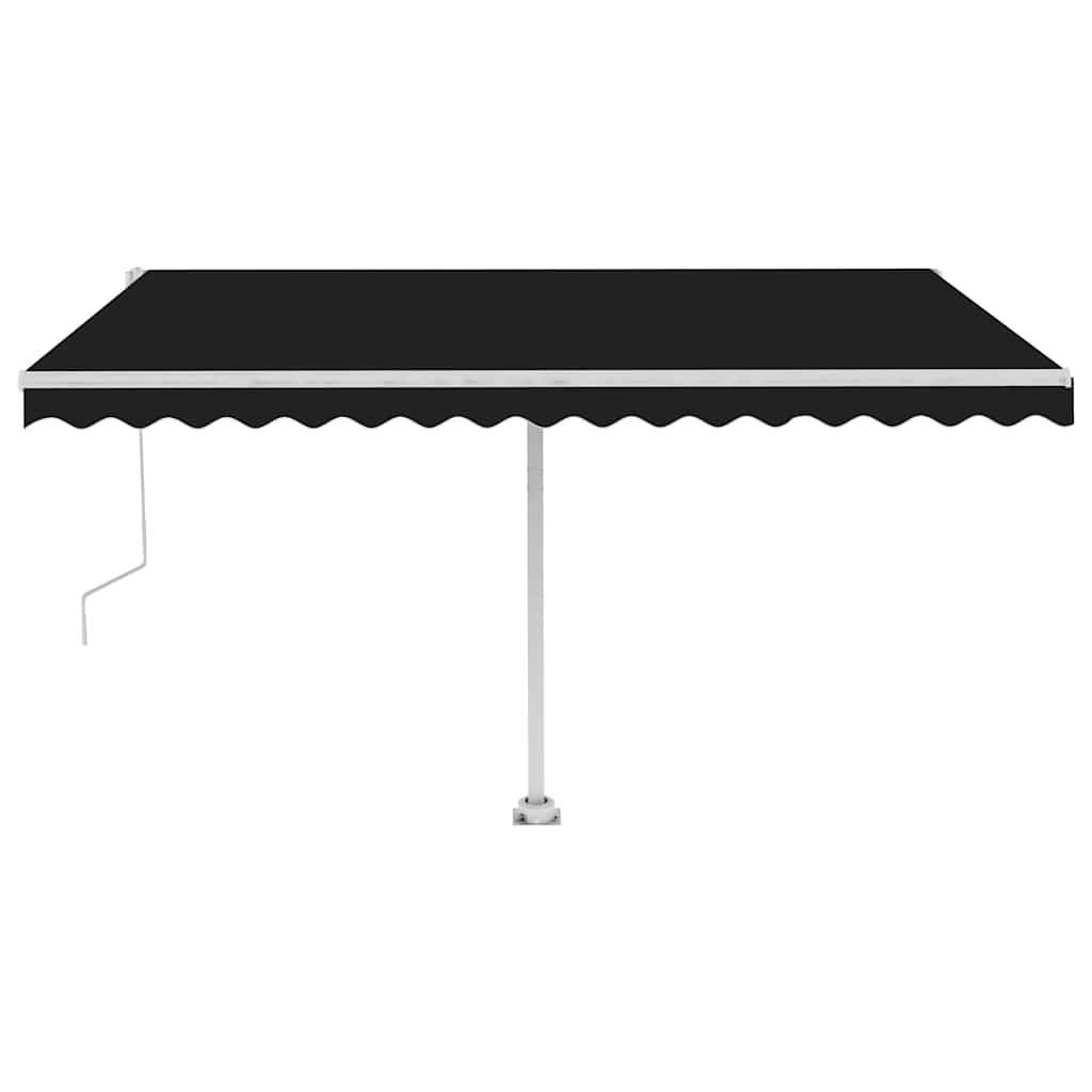Store Banne Automatique sur Pied Double Pente Design Contemporain Anthracite 450x300 cm – ComfortXL Outdoor Living - Image 2