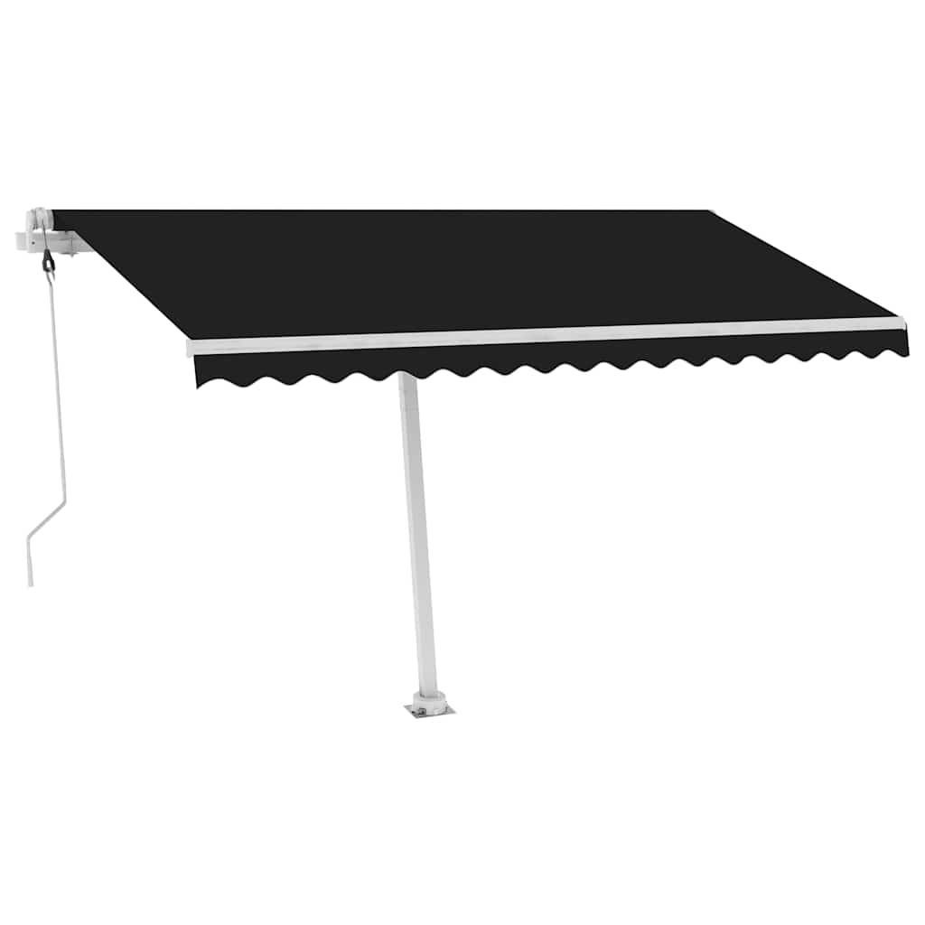 Store Banne Automatique sur Pied Double Pente Design Contemporain Anthracite 450x300 cm – ComfortXL Outdoor Living - Image 4