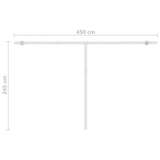 Store Banne Automatique sur Pied Double Pente Design Contemporain Anthracite 450x300 cm – ComfortXL Outdoor Living - Image 5
