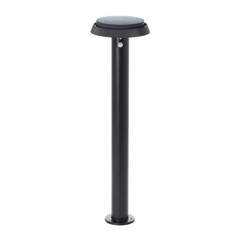 Brilliant - Potelet Extérieur - Brilliant - Alvero - Led Et Solaire - Dtecteur De Mouvement - Métal Et Plastique - 4 W - Noir - Image 1