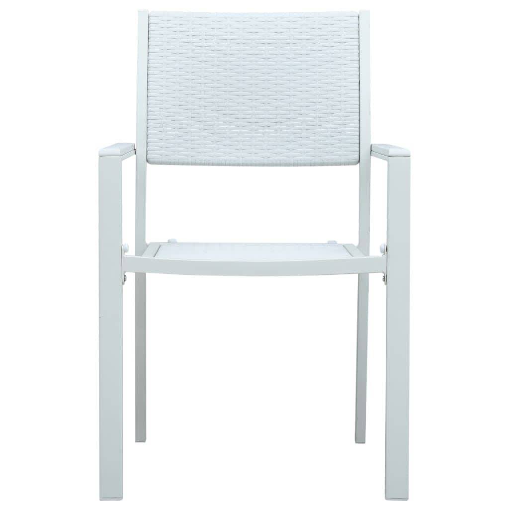 Vidaxl - Ensemble à manger de jardin 5 pcs-Salons de jardin Blanc 817094 - Image 5