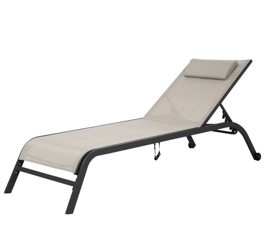 Transat de jardin en acier  lin  GOZO - Imagen 4