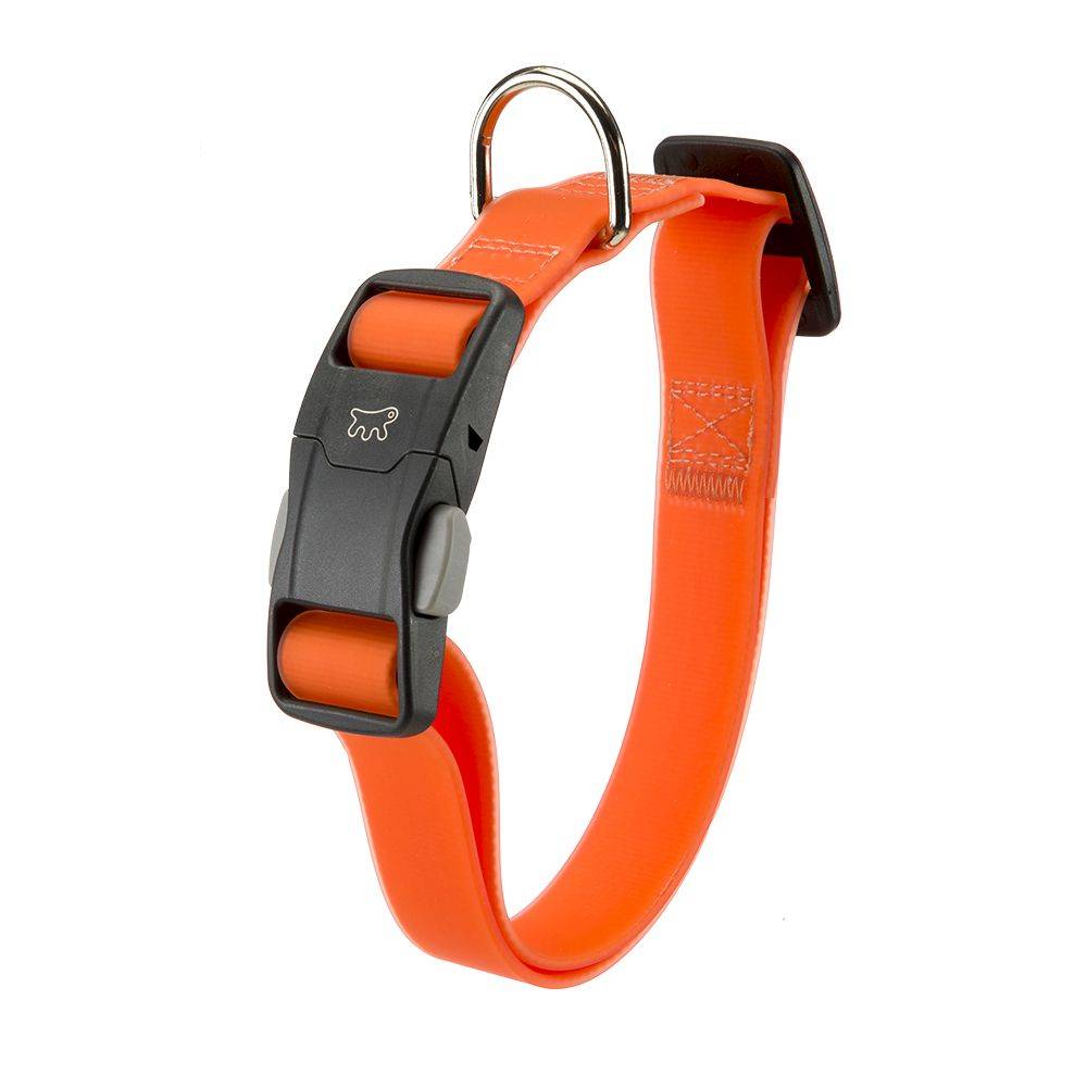 Ferplast - Collier pour Chiens EVOLUTION C25/56 avec Boucle Magnétique, Hypoallergénique, Lavable, Orange - Imagen 1