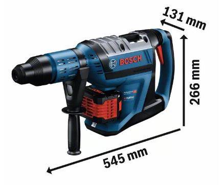 Bosch Professional - Perforateur SDS-Max BITURBO GBH18V-45 C - BOSCH - avec 2 batteries 18V 12.0 Ah - valise - 0611913002 - Imagen 2