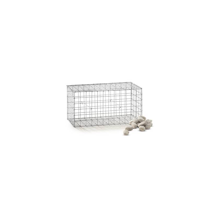 Gabion acier galvanisé L60 x H30 x Pr.30 cm tirants et crampons inclus - Easy Clôture - Imagen 2