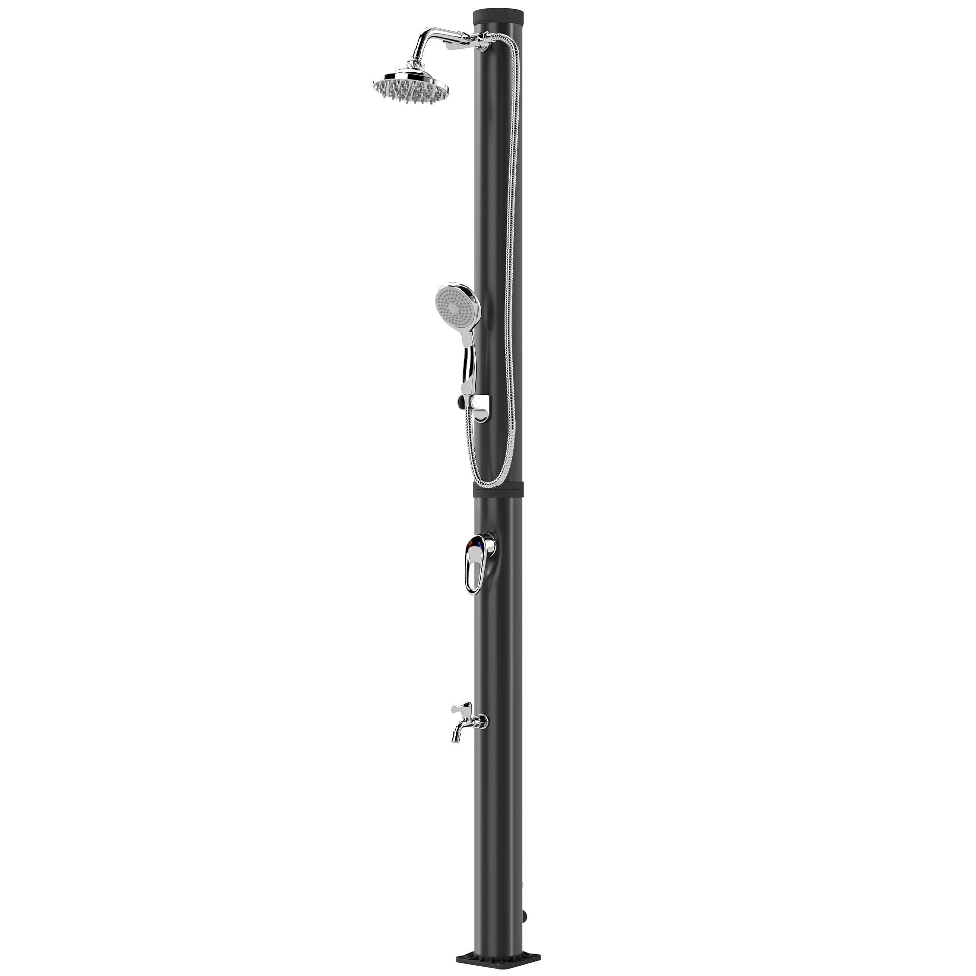 Douche solaire 20 L, protection antigel brevetée, jardin, noire, utilisable 4 saisons - Image 2