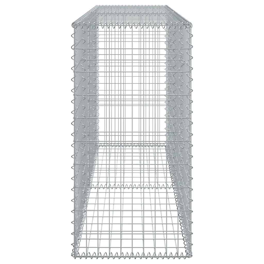 Vidaxl - Panier gabion avec couvercle 200x50x100 cm fer galvanisé vidaXL 3295143 - Image 6