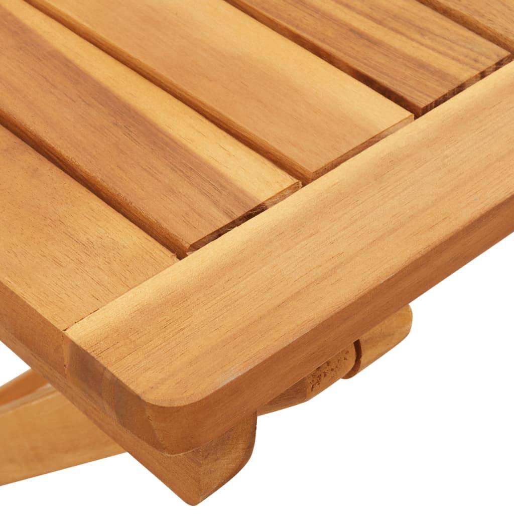 Maison Chic - Table pliable de jardin | Table d'extérieur 50x50x50 cm bois d'acacia solide - Image 9