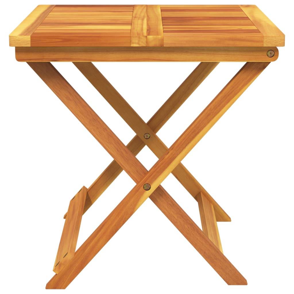 Maison Chic - Table pliable de jardin | Table d'extérieur 50x50x50 cm bois d'acacia solide - Image 5