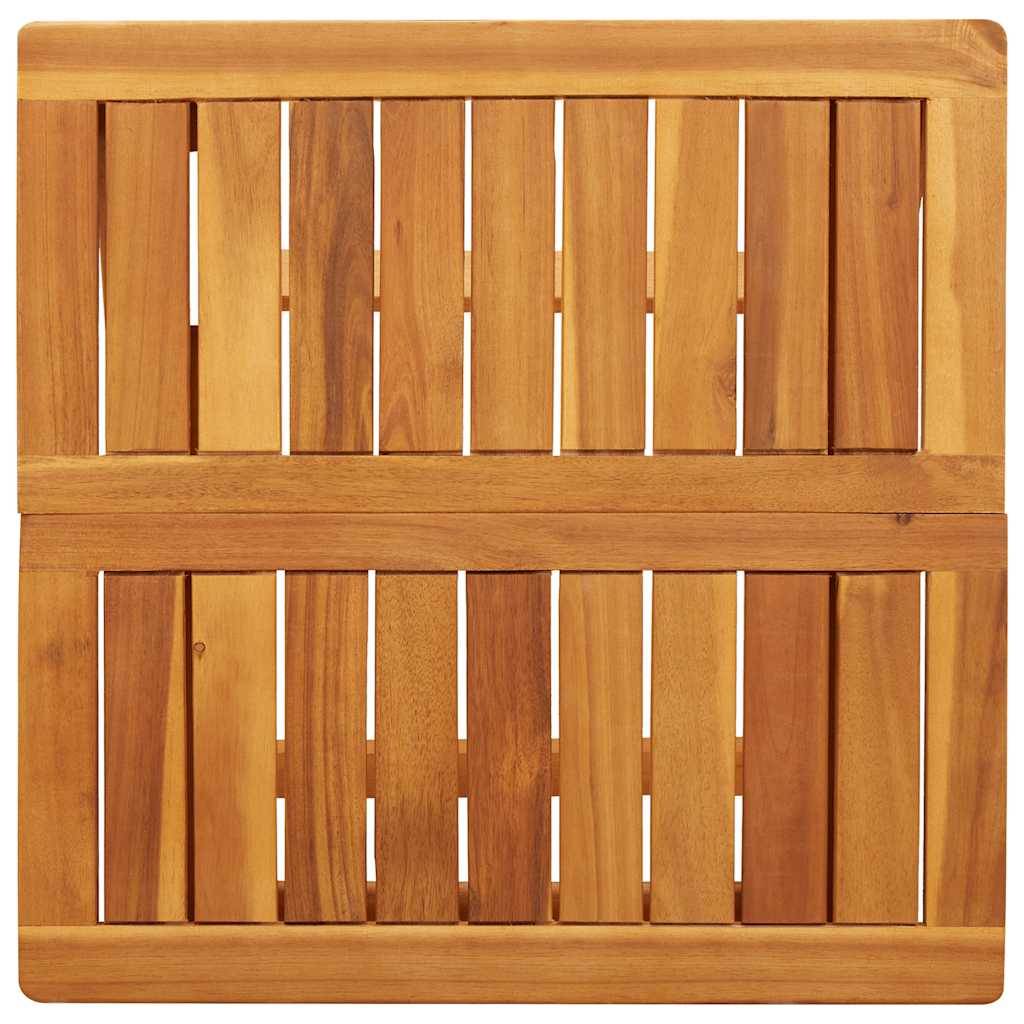 Maison Chic - Table pliable de jardin | Table d'extérieur 50x50x50 cm bois d'acacia solide - Image 8