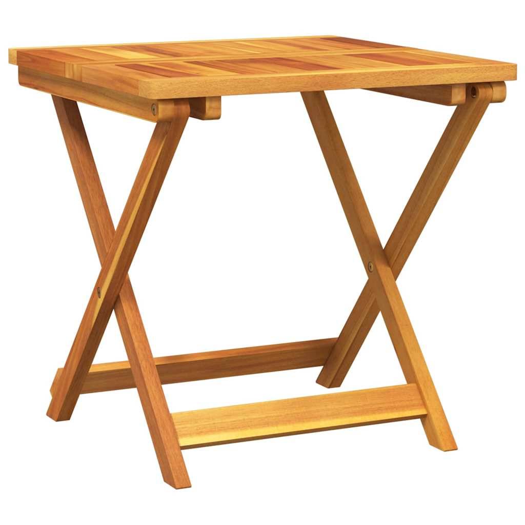Maison Chic - Table pliable de jardin | Table d'extérieur 50x50x50 cm bois d'acacia solide - Image 1