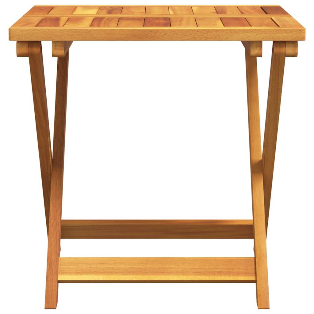 Maison Chic - Table pliable de jardin | Table d'extérieur 50x50x50 cm bois d'acacia solide - Image 4